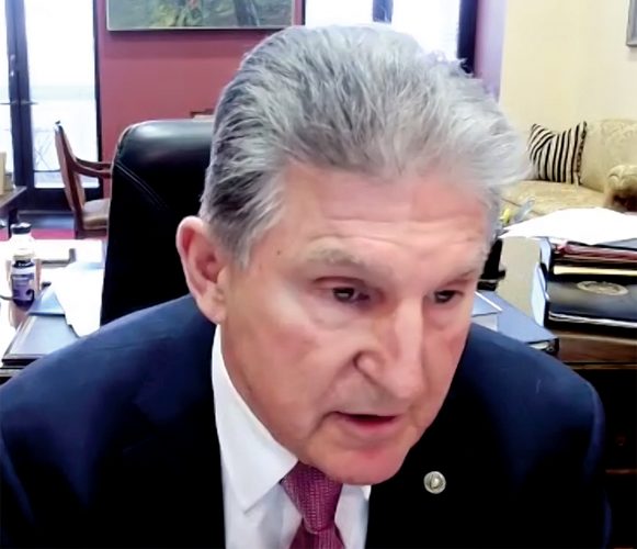 Manchin praises work on COVID relief bill, criticizes Justice